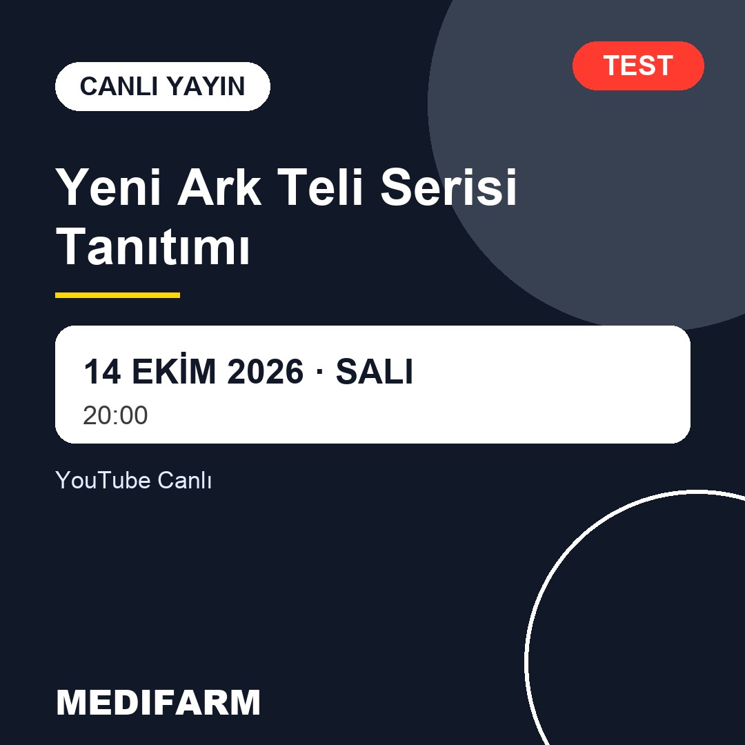 TEST canlı yayın afişi