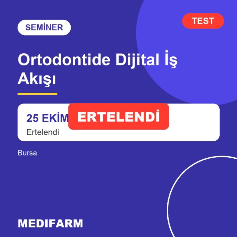 TEST ertelenen seminer afişi
